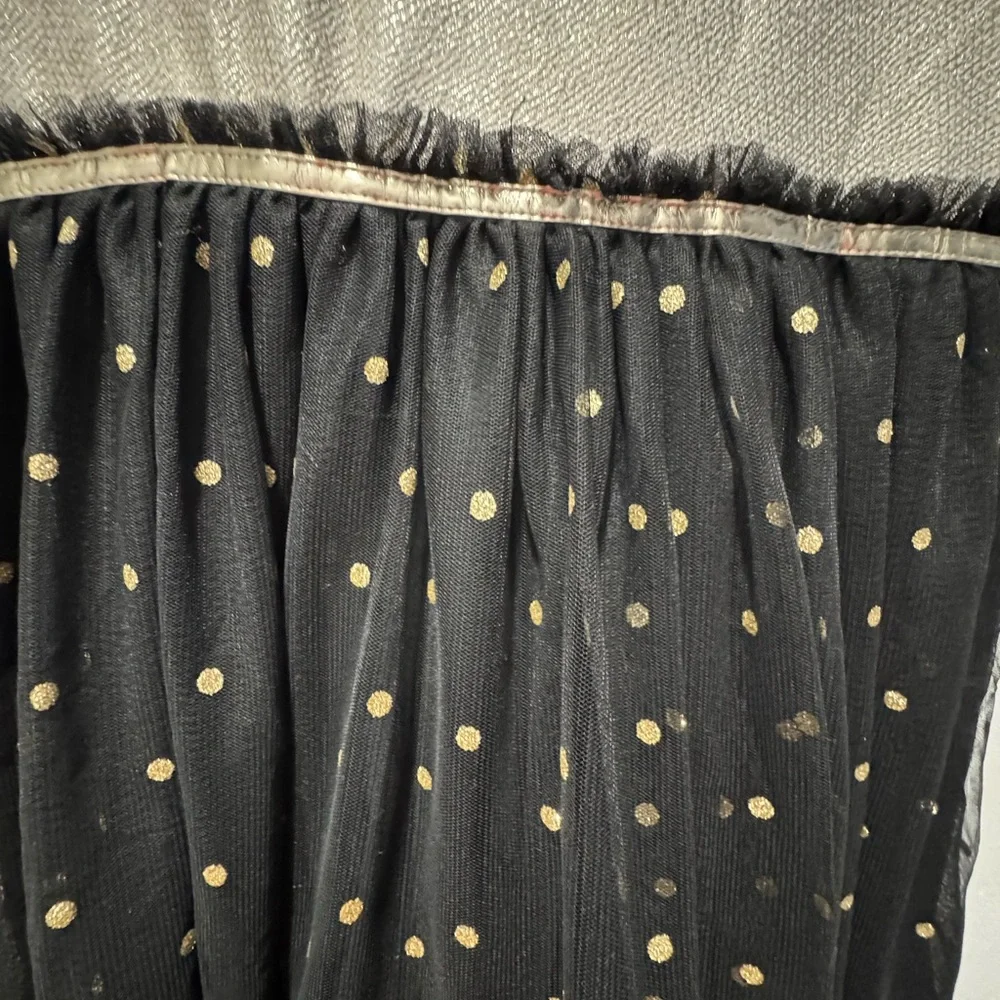Justice girls sz 16 gold and black dress